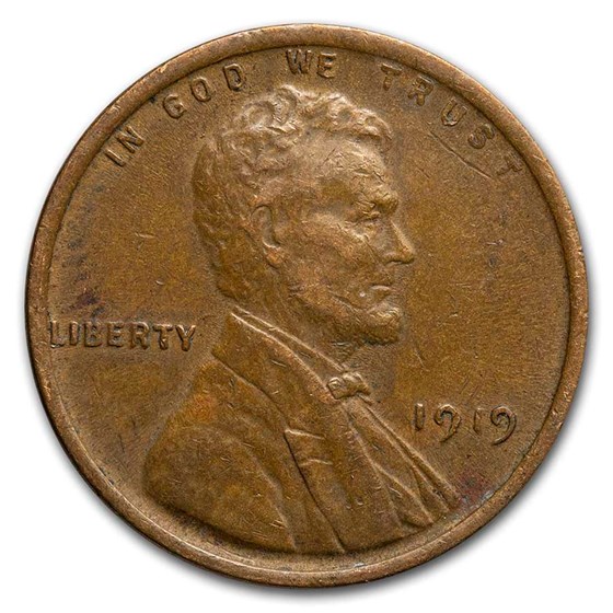 1919 Lincoln Cent AU 1919 Lincoln Cent AU